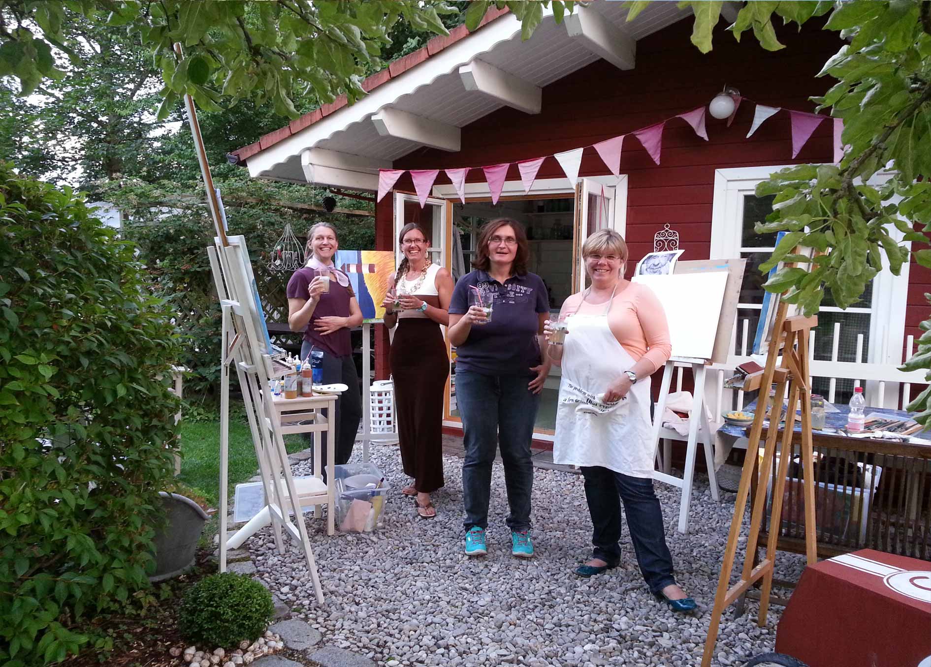 Malkurse Atelier im Knauer-Garten